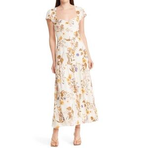 NWT Reformation Myah Floral Tiered Maxi Dress in Frolic